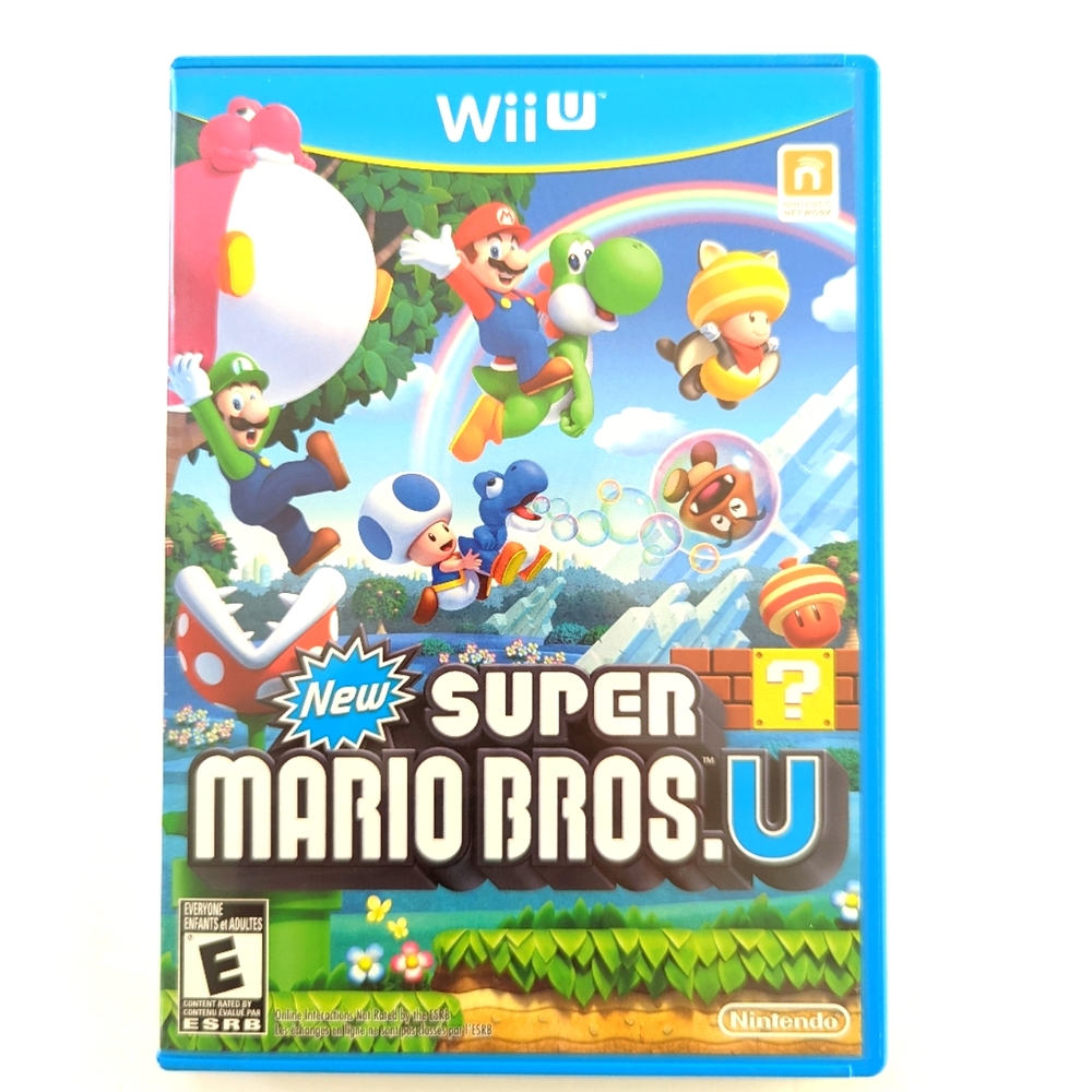 New Super Mario Bros U Video Game With Case And Manual